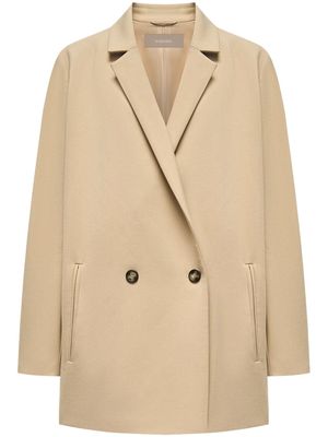 12 STOREEZ double-breasted notched blazer - Brown
