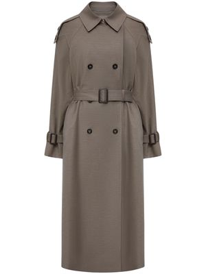 12 STOREEZ double-breasted trench coat - Brown