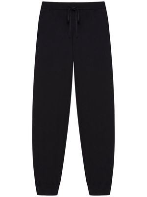 12 STOREEZ drawstring merino wool trousers - Black
