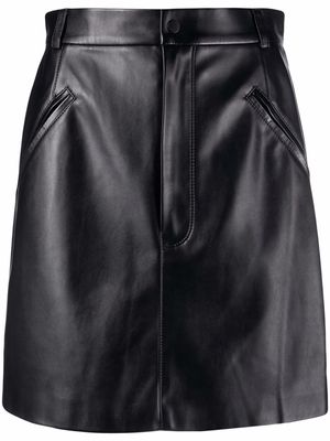 12 STOREEZ faux-leather mini skirt - Black