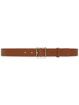 12 STOREEZ full square buckle belt - Brown