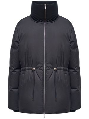 12 STOREEZ funnel-neck down puffer jacket - Black