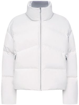 12 STOREEZ funnel-neck quilted down jacket - White