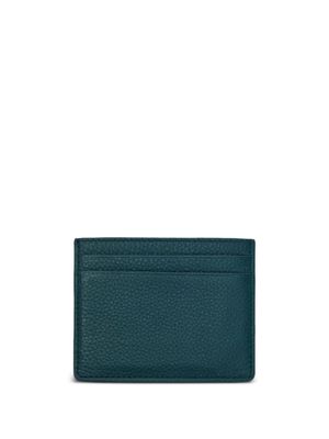 12 STOREEZ grained-texture leather cardholder - Green