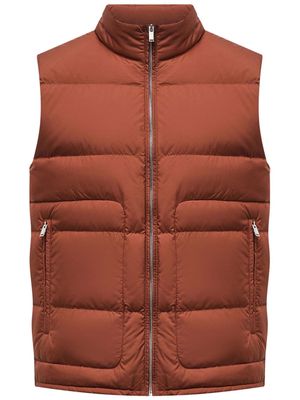 12 STOREEZ high-neck padded gilet - Red