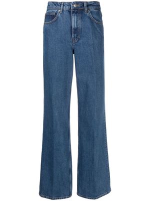 12 STOREEZ high-rise wide-leg jeans - White