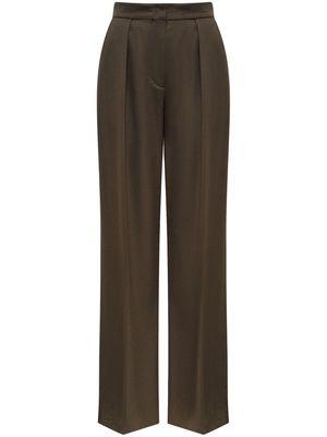 12 STOREEZ high-waist wool-blend trousers - Brown