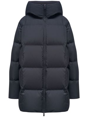 12 STOREEZ hooded down puffer jacket - Black