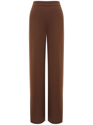 12 STOREEZ knitted palazzo trousers - Brown