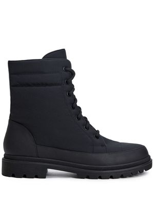 12 STOREEZ leather-trim ankle boots - Black