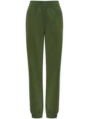 12 STOREEZ logo-embroidered organic-cotton trousers - Green