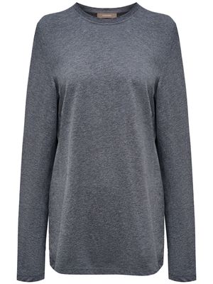 12 STOREEZ long-sleeve cotton T-shirt - Grey
