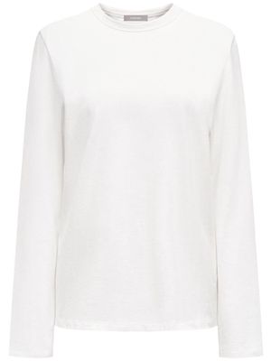 12 STOREEZ long-sleeve cotton T-shirt - White