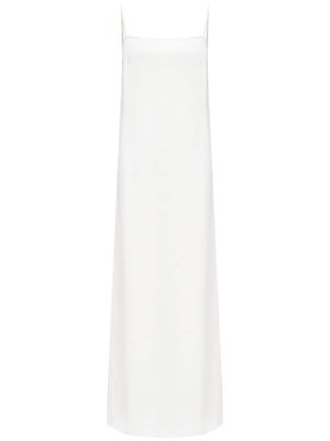 12 STOREEZ matte-finish sleeveless midi dress - White