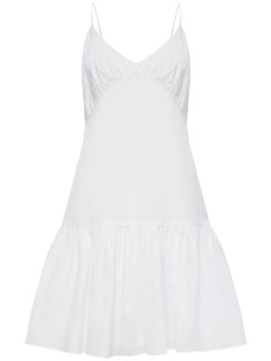 12 STOREEZ open-back organic-cotton minidress - White