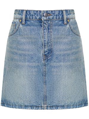 12 STOREEZ organic-cotton denim skirt - Blue