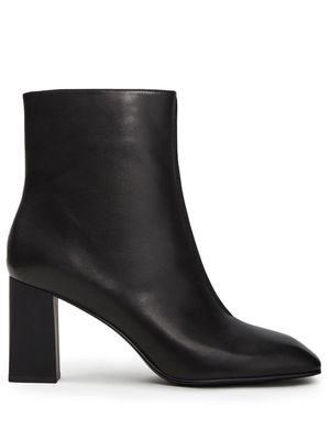 12 STOREEZ panelled 80mm ankle boots - Black