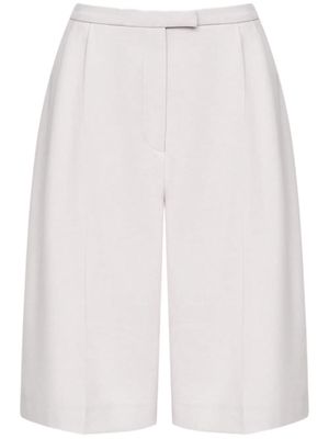 12 STOREEZ pleat-detailing bermuda shorts - Grey