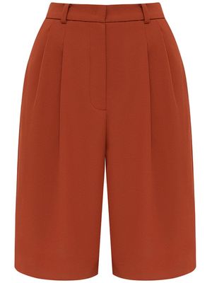 12 STOREEZ pleated bermuda shorts - Orange