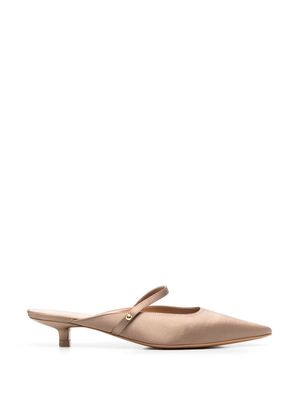 12 STOREEZ pointed-toe 45mm mules - Brown