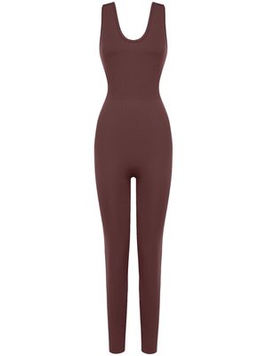 12 STOREEZ seamless sleeveless jumpsuit - Brown