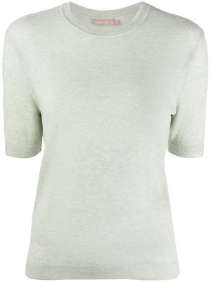 12 STOREEZ short-sleeve knitted top - Green