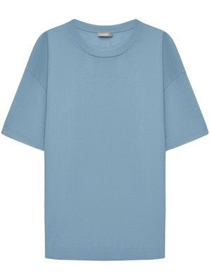12 STOREEZ short-sleeve merino wool top - Blue