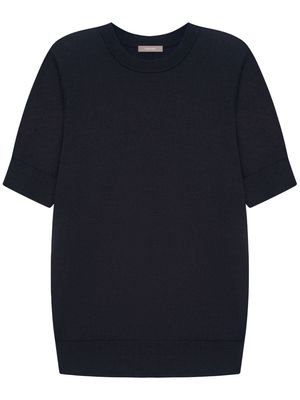 12 STOREEZ short-sleeved knitted T-shirt - Black