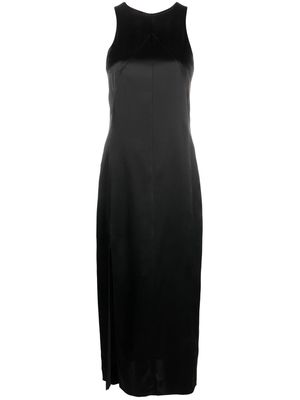 12 STOREEZ sleeveless slit-detail dress - Black