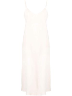12 STOREEZ slip midi dress - Neutrals
