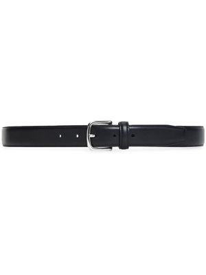 12 STOREEZ smooth-grain leather belt - Black