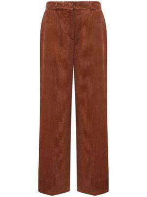 12 STOREEZ straight-leg corduroy trousers - Brown