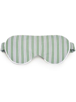 12 STOREEZ stripe-print cotton sleeping mask - Green