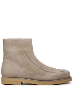 12 STOREEZ suede ankle boots - Grey