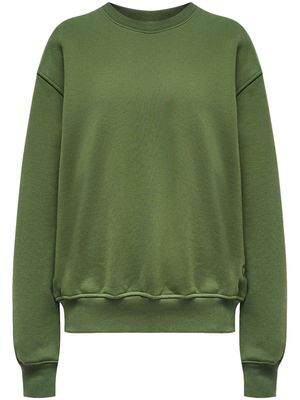 12 STOREEZ Terry organic-cotton drop-shoulder sweatshirt - Green