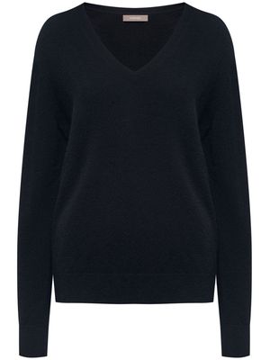 12 STOREEZ V-neck cashmere-wool jumper - Black