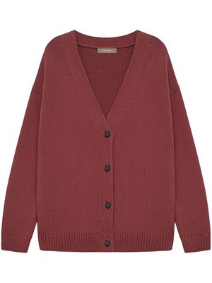 12 STOREEZ V-neck cotton-blend cardigan - Red