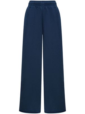 12 STOREEZ wide-leg cotton track pants - Blue