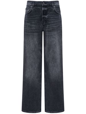 12 STOREEZ wide-leg organic-cotton jeans - Grey