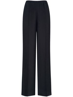 12 STOREEZ wide-leg silk trousers - Black