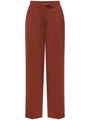 12 STOREEZ wool blend straight-leg trousers - Brown