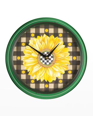 12" Sunflower Wall Clock