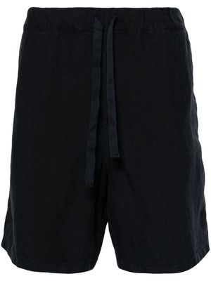 120% Lino drawstring-waist bermuda shorts - Blue