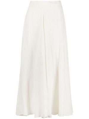 120% Lino linen A-line skirt - Neutrals