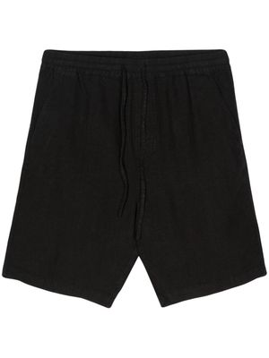 120% Lino linen bermuda shorts - Black