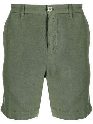 120% Lino linen Bermuda shorts - Green