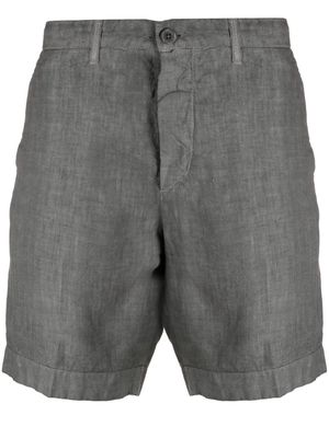 120% Lino linen Bermuda shorts - Grey