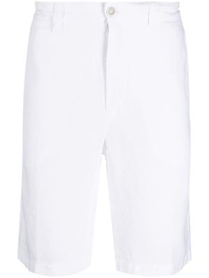 120% Lino linen Bermuda shorts - White