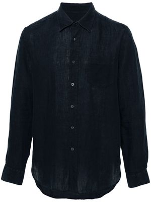 120% Lino linen buttoned shirt - Blue