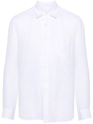 120% Lino linen buttoned shirt - White